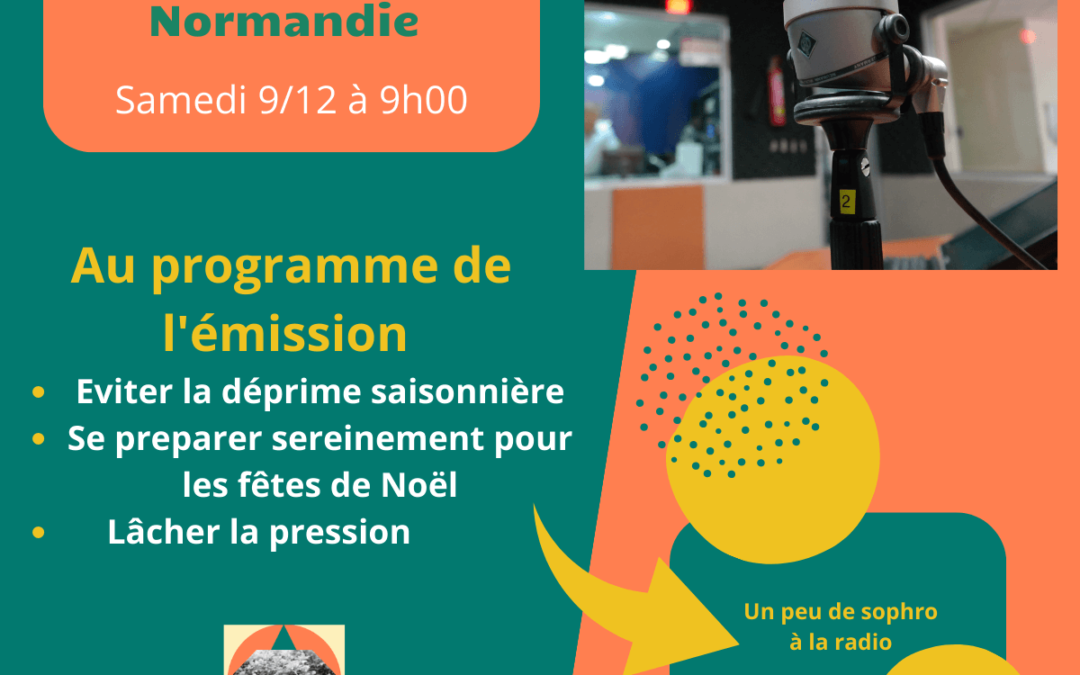 Intervention le coin des experts Radio France Bleue Normandie: La sophrologie pour votre mieux-être
